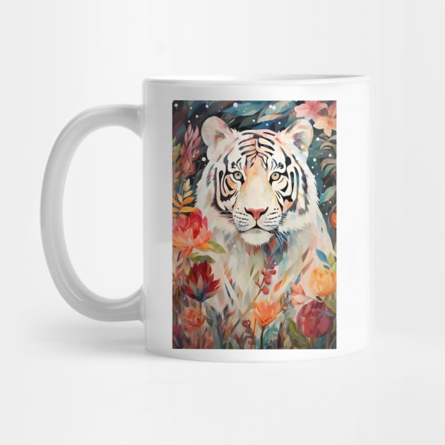 Floral Majesty Tiger Art Print by naars90